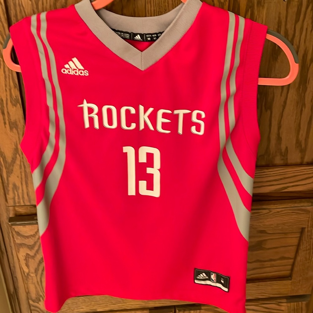Houston Rockets Youth Harden 13 NBA Basketball Jersey Sleeveless Red M